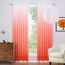 Polyester Print Voile Window Curtains